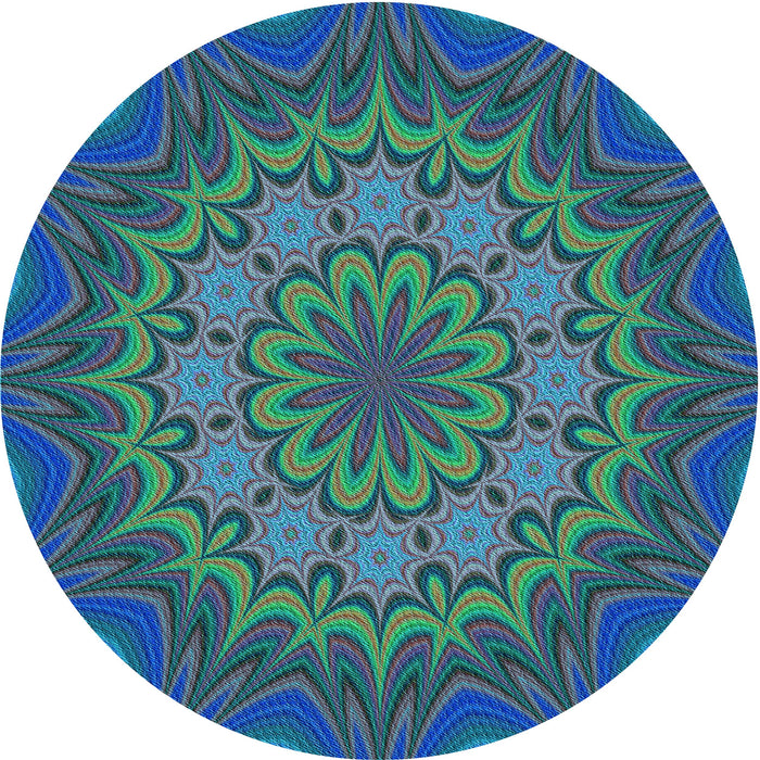 Square Machine Washable Transitional Blue Rug in a Living Room, wshpat1257lblu