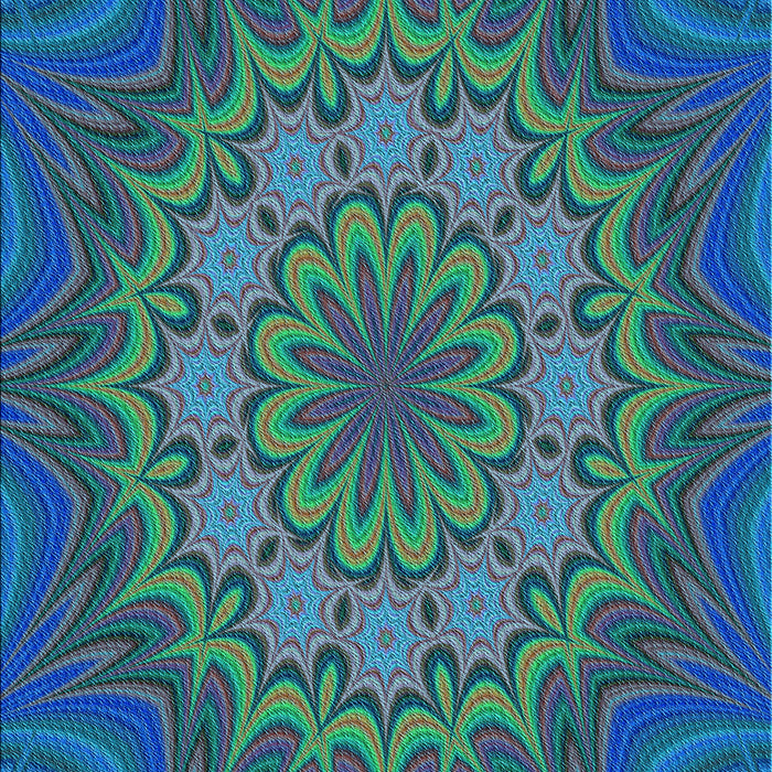 Patterned Blue Rug, pat1257lblu