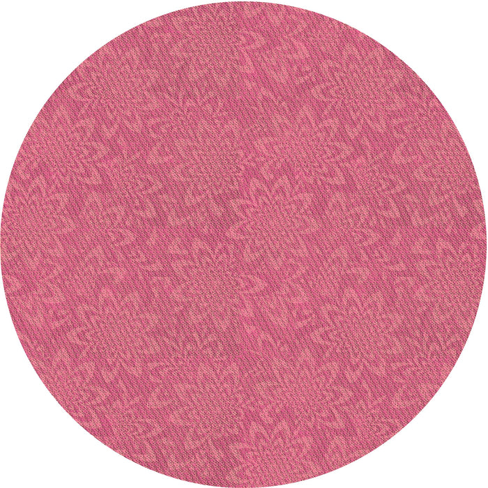 Square Machine Washable Transitional Pink Rug in a Living Room, wshpat1258brn