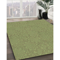 Patterned Salad Green Rug, pat1258grn