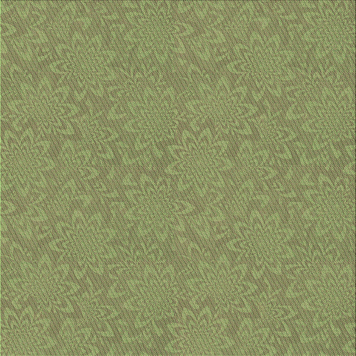 Round Machine Washable Transitional Salad Green Rug, wshpat1258grn