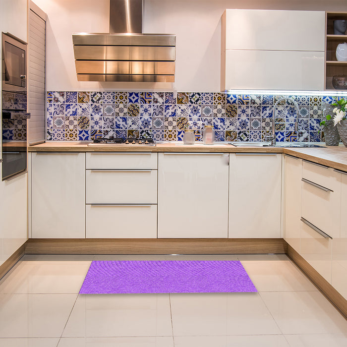 Patterned Purple Rug in a Kitchen, pat1258pur