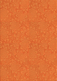 Machine Washable Transitional Neon Orange Rug, wshpat1258yw