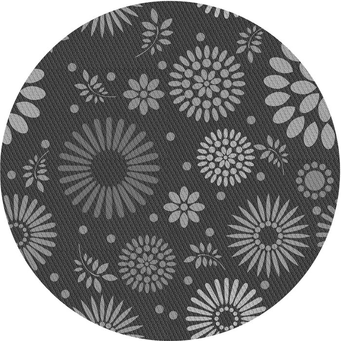 Square Machine Washable Transitional Gray Rug in a Living Room, wshpat1259gry