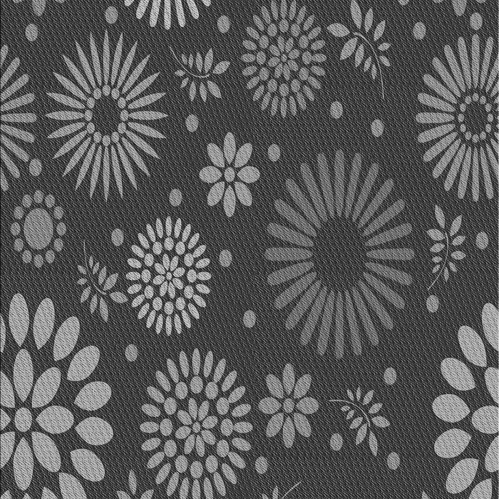 Machine Washable Transitional Gray Rug, wshpat1259gry