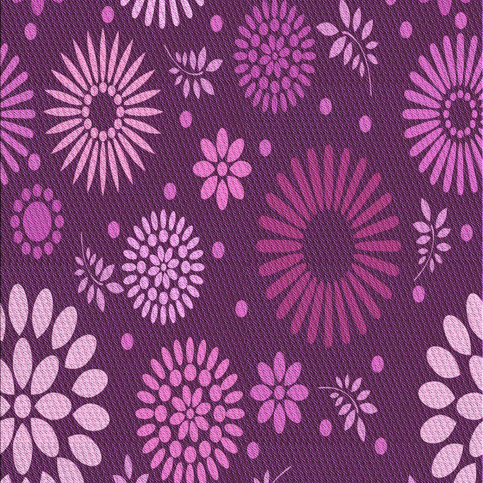 Patterned Crimson Purple Rug, pat1259pur