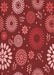 Patterned Red Rug, pat1259rd