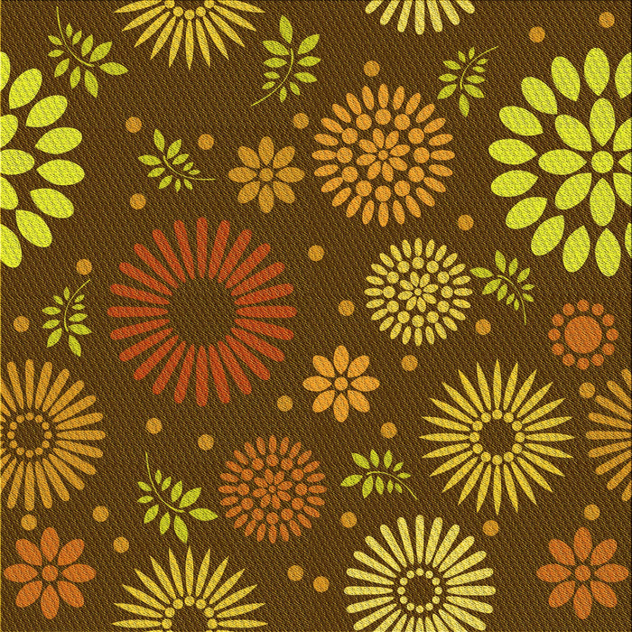 Round Machine Washable Transitional Red Brown Rug, wshpat1259yw