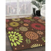 Machine Washable Transitional Night Red Rug in a Family Room, wshpat1259