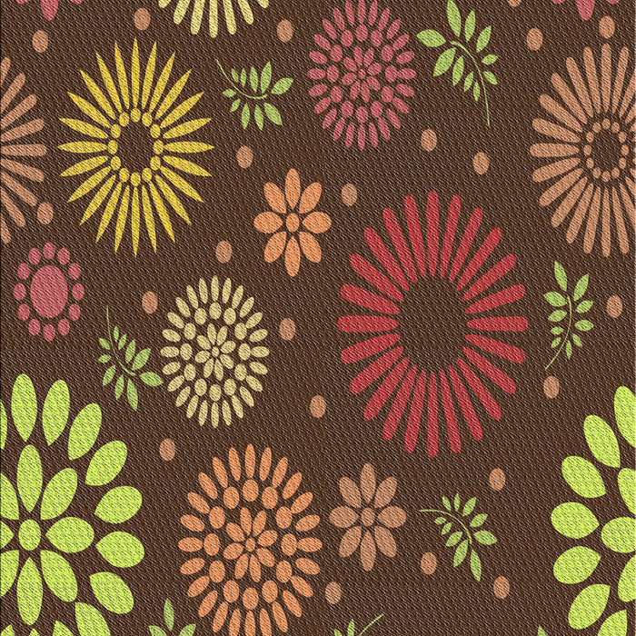 Patterned Red Novelty Rug, pat1259