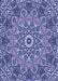 Machine Washable Transitional Purple Mimosa Purple Rug, wshpat126blu