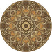 Square Machine Washable Transitional Golden Gold Rug in a Living Room, wshpat126brn