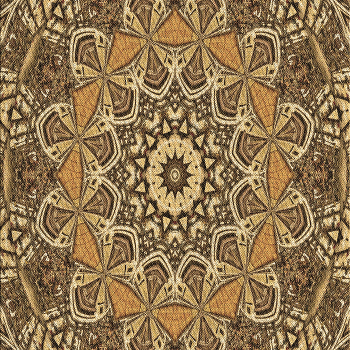 Patterned Golden Gold Rug, pat126brn