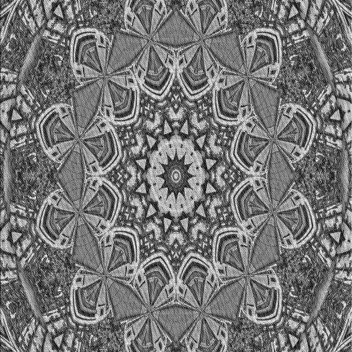 Patterned Dark Gray Rug, pat126gry