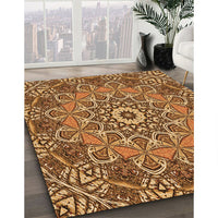 Patterned Yellow Rug, pat126org