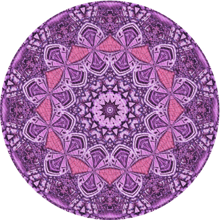 Square Patterned Dark Magenta Purple Rug, pat126pur