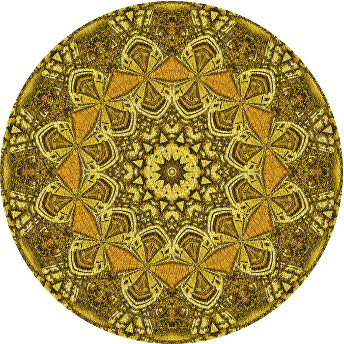 Square Patterned Dark Bronze Brown Rug, pat126yw