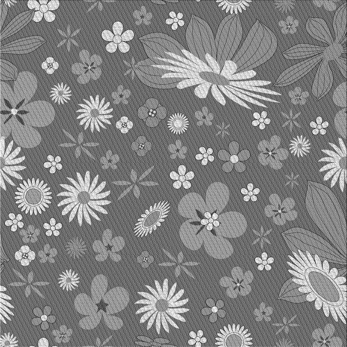 Round Machine Washable Transitional Carbon Gray Rug, wshpat1260gry