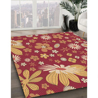 Patterned Red Rug, pat1260org