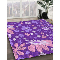 Patterned Purple Rug, pat1260pur