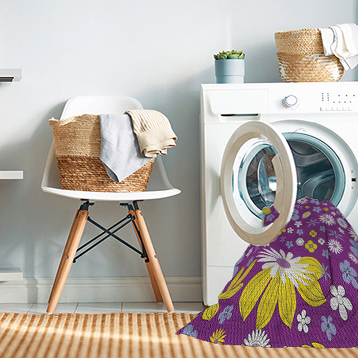 Machine Washable Transitional Silver Pink Rug in a Washing Machine, wshpat1260