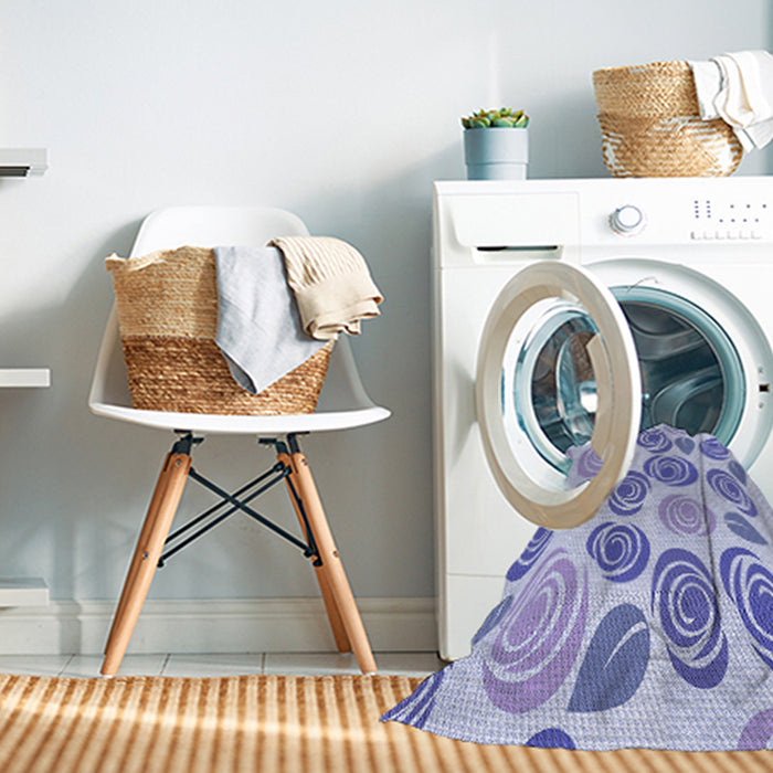 Machine Washable Transitional Blue Rug in a Washing Machine, wshpat1261blu