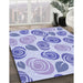 Machine Washable Transitional Blue Rug in a Family Room, wshpat1261blu