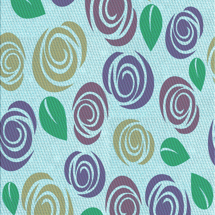 Patterned Light Slate Gray Rug, pat1261lblu