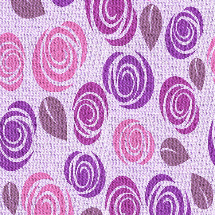 Patterned Blossom Pink Rug, pat1261pur