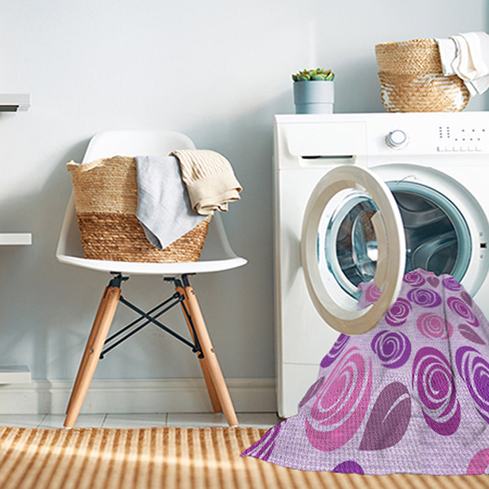Machine Washable Transitional Blossom Pink Rug in a Washing Machine, wshpat1261pur