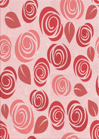 Machine Washable Transitional Deep Rose Pink Rug, wshpat1261rd