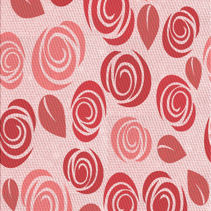 Machine Washable Transitional Deep Rose Pink Rug, wshpat1261rd