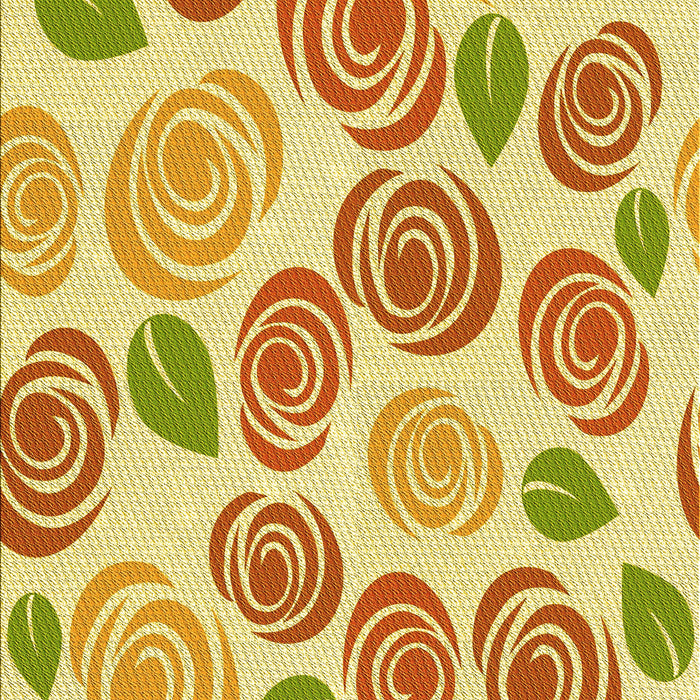 Machine Washable Transitional Orange Rug, wshpat1261yw