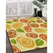 Machine Washable Transitional Orange Rug in a Family Room, wshpat1261yw