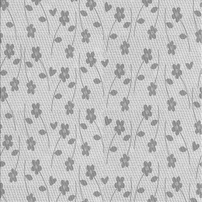 Patterned Platinum Gray Rug, pat1262gry