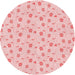 Square Machine Washable Transitional Light Red Pink Rug in a Living Room, wshpat1262rd