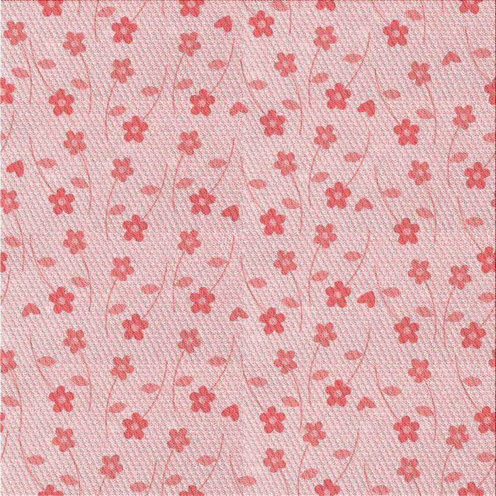 Round Patterned Light Red Pink Rug, pat1262rd