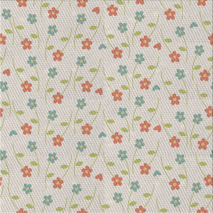 Square Patterned Antique White Beige Novelty Rug, pat1262