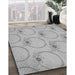 Machine Washable Transitional Platinum Silver Gray Rug in a Family Room, wshpat1263gry