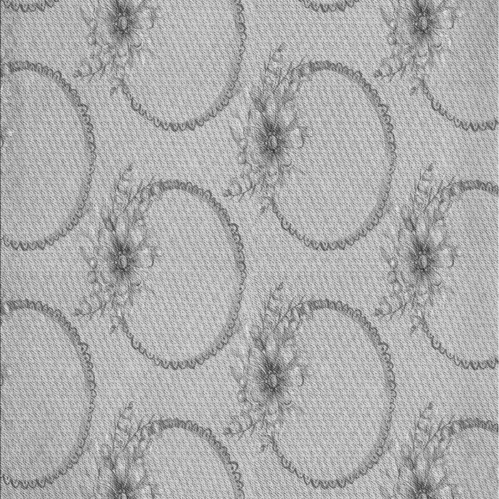 Machine Washable Transitional Platinum Silver Gray Rug, wshpat1263gry