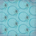 Round Patterned Macaw Blue Green Rug, pat1263lblu