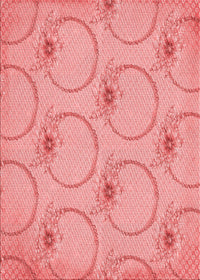 Machine Washable Transitional Pastel Pink Rug, wshpat1263rd