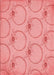 Machine Washable Transitional Pastel Pink Rug, wshpat1263rd