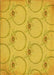 Machine Washable Transitional Gold Yellow Rug, wshpat1263yw