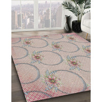 Patterned Desert Sand Beige Novelty Rug, pat1263