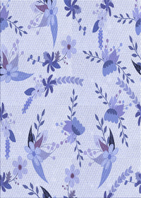 Machine Washable Transitional Lavender Blue Rug, wshpat1264blu