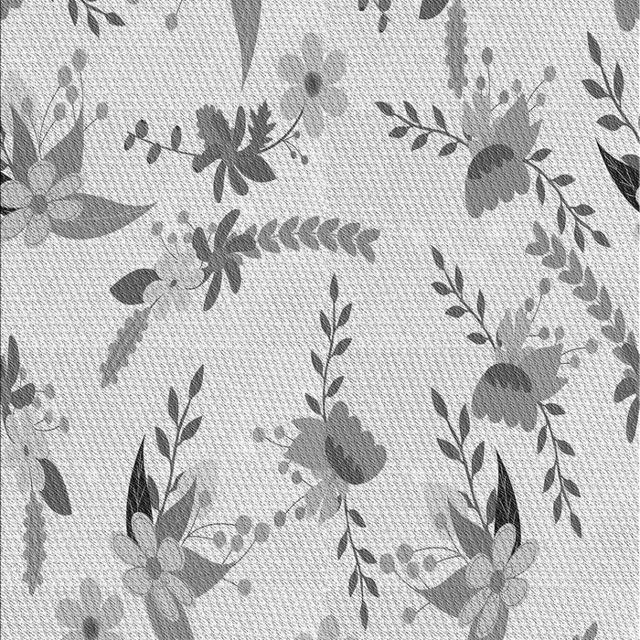 Patterned Platinum Gray Rug, pat1264gry