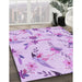 Machine Washable Transitional Purple Rug in a Family Room, wshpat1264pur