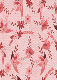 Machine Washable Transitional Light Rose Pink Rug, wshpat1264rd