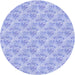 Square Patterned Sky Blue Rug, pat1265blu